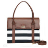 striped ladies handbag