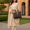 women’s checkered handbag