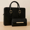 Ladies tote bag and clutch set