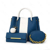 Elegant 3-Piece Ladies Handbag Set – Stylish PU Leather Tote, Crossbody & Wallet