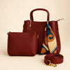 Elegant Ladies Handbag Set – Stylish PU Leather Tote & Crossbody Bag