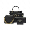Ladies 5-Piece PU Leather Handbag Set