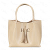H&C PU Leather Handbag with Tassel & Circular Handles