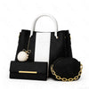 Elegant 3-Piece Ladies Handbag Set – Stylish PU Leather Tote, Crossbody & Wallet